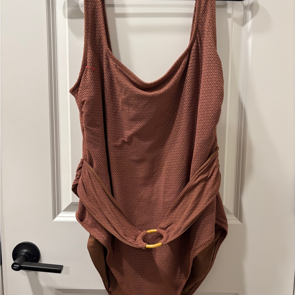 Old Navy Brown One Piece Swimsuit